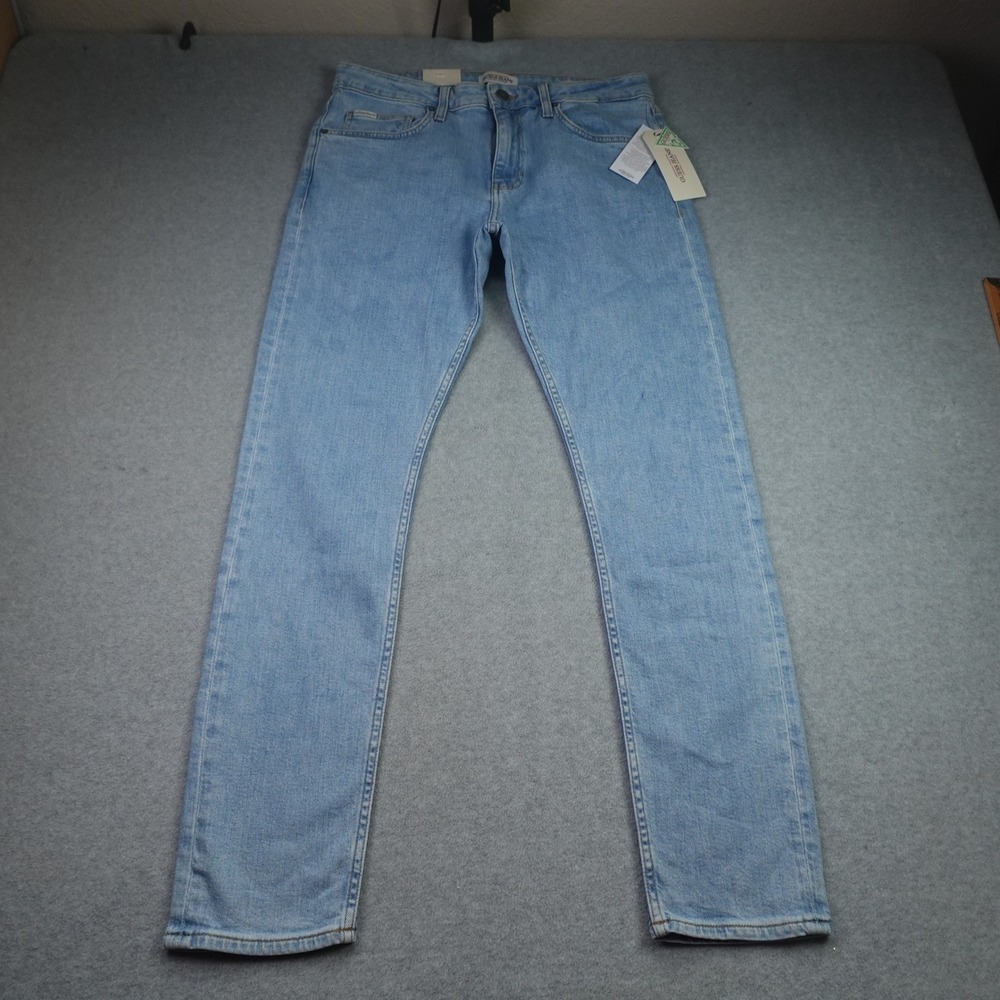 Guess Jeans Mens 31x30 Light Wash G12 Skinny Stretch Denim